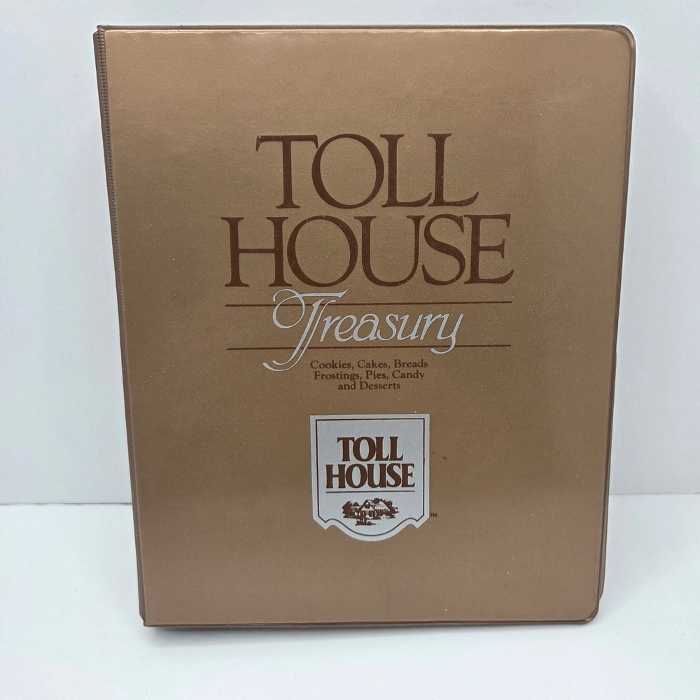 Nestle Toll House Treasury Cookbook Vintage 1986 3-Ring Binder Brown Desserts